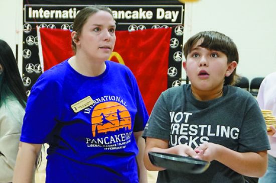 Pancake eating and flipping winners announced